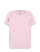Sc-Diantha Tops T-shirts & Tops Short-sleeved Pink Soyaconcept
