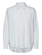Vikitata L/S Shirt Tops Shirts Long-sleeved Blue Vila
