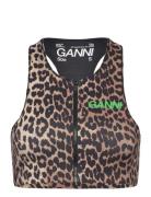 Ganni Active Jersey Core Guld