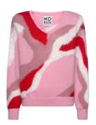 Adoration For A Vintage Vibe Tops Knitwear Jumpers Pink Mo Reen Cph