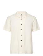 Anerkjendt Akleo S/S Seersucker Shirt Kräm