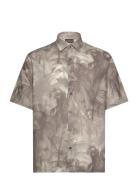 Shirt Tops Shirts Short-sleeved Brown Emporio Armani