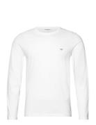 Men's Knit T-Shirt Tops T-shirts Long-sleeved White Emporio Armani