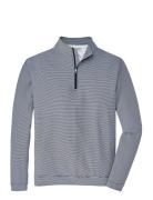 Peter Millar Perth Mini Stripe 1/4 Zip Marinblå