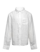 GANT Reg. Linen Ls Bd Shirt Vit