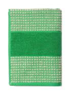 Juna Check Towel 70X140 Cm Green/Sand Multi/patterned