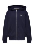 Lee Jeans Badge Lb Zip Through Hoodie Marinblå