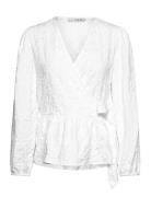 Susanna Blouse Tops Blouses Long-sleeved White A-View