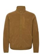 Fleece Zip Jacket Tops Sweat-shirts & Hoodies Fleeces & Midlayers Beig...