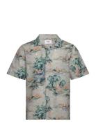 Didcot Ss Shirt Scenic Blue Designers Shirts Short-sleeved Grey Wax Lo...