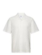 Didcot Shirt Corded Lace White Designers Shirts Short-sleeved White Wa...