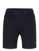 Lyle & Scott Towelling Short Marinblå