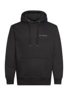 S.T. VALENTIN Heavyweight Organic Logo Hoodie - Black Svart