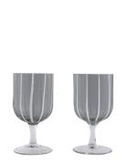 OYOY Living Design Mizu Wine Glass - Pack Of 2 Grå