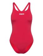 Women's Team Swimsuit Swim Pro Solid Asphalt-Black Sport Swimsuits Red...