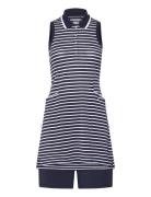 W Everyday Stripe Pique Dress Sport Short Dress Navy PUMA Golf