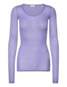 Massachusetts Tops T-shirts & Tops Long-sleeved Purple American Vintag...