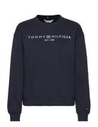 Tommy Hilfiger Mdrn Reg Corp Logo C-Nk Swtshrt Blå