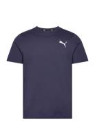Ess Small Logo Tee Sport T-shirts Short-sleeved Navy PUMA