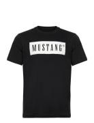 Style Austin Tops T-shirts Short-sleeved Black MUSTANG