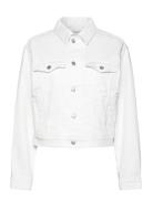 C_Trucker Jacket Jeansjacka Denimjacka White BOSS