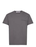 Institutional Tee Tops T-shirts Short-sleeved Grey Calvin Klein Jeans