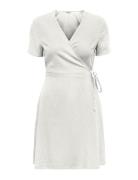 ONLY Onladdiction-Caro S/S Linen Dress Cc Pnt Vit