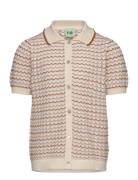 Pointelle Shirt Tops Blouses & Tunics Multi/patterned FUB