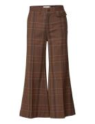 Womens Pant Bottoms Trousers Suitpants Brown Closed