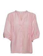 Stephy Tops Blouses Long-sleeved Pink Mango