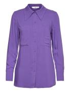 Jam Tops Shirts Long-sleeved Purple Mango