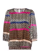 Cutheodora Blouse Tops Blouses Long-sleeved Multi/patterned Culture