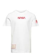 Jconasa Logo Tee Ss Crew Neck Jnr Tops T-shirts Short-sleeved White Ja...