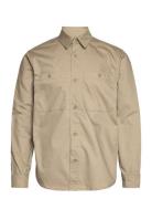 Onsbob Ovr 2Pkt Ls Shirt Tops Overshirts Beige ONLY & SONS
