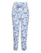 Bow Printed Trouser Bottoms Trousers Slim Fit Trousers Multi/patterned...