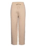 Quilted Jersey-Akl-Atl Bottoms Trousers Straight Leg Cream Polo Ralph ...