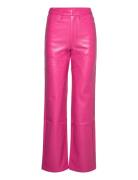Rotie Pants Bottoms Trousers Leather Leggings-Byxor Pink ROTATE Birger...