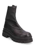 Woms Boots Shoes Boots Ankle Boots Ankle Boots Flat Heel Black NEWD.Ta...