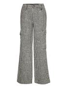 Pants Sparkly Houndstooth Bottoms Trousers Cargo Pants Black ROTATE Bi...