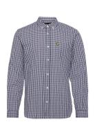 Ls Slim Fit Gingham Shirt Tops Shirts Casual Multi/patterned Lyle & Sc...