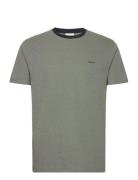 GANT 4-Col Oxford Regular Ss T-Shirt Grön