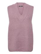 Harper Knitted Vest Vests Knitted Vests Purple Gina Tricot
