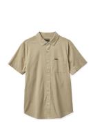 Charter Sol Wash S/S Wvn Tops Shirts Short-sleeved Beige Brixton
