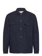 GANT Twill Overshirt Marinblå