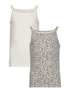 Filipa - Top 2-Pack Tops T-shirts Sleeveless Multi/patterned Hust & Cl...