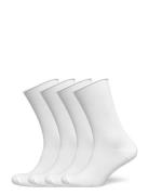 Lindex Sock 4 P Thin Roll Edge Vit