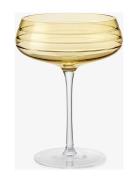 LOUISE ROE Champagne Coupe Triple Cut Orange