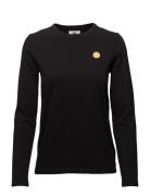 Moa Long Sleeve Tops T-shirts & Tops Long-sleeved Black Double A By Wo...