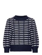 Vero Moda Vmleonor 3/4 O-Neck Pullover Ga Boo Marinblå