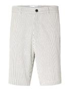 Selected Homme Slhregular-Karl Seersucker Shorts Noos Vit